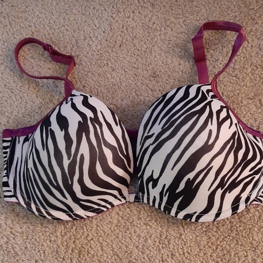 36DD Zebra Print Bra